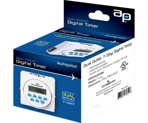 AutoPilot Dual Outlet Digital Timer 15A